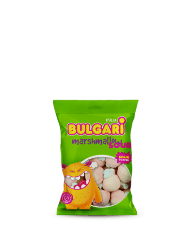 Marshmallow Bulgari Agostino - busta small con pesche sour e jelly