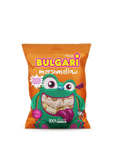 Marshmallow Bulgari Agostino - busta medium con estruso mix succo di frutta