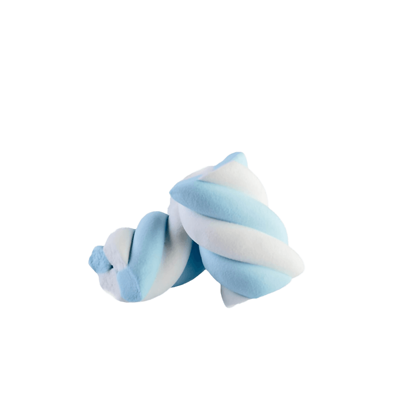 Marshmallow Bulgari Agostino - estruso treccia bianco e azzurro