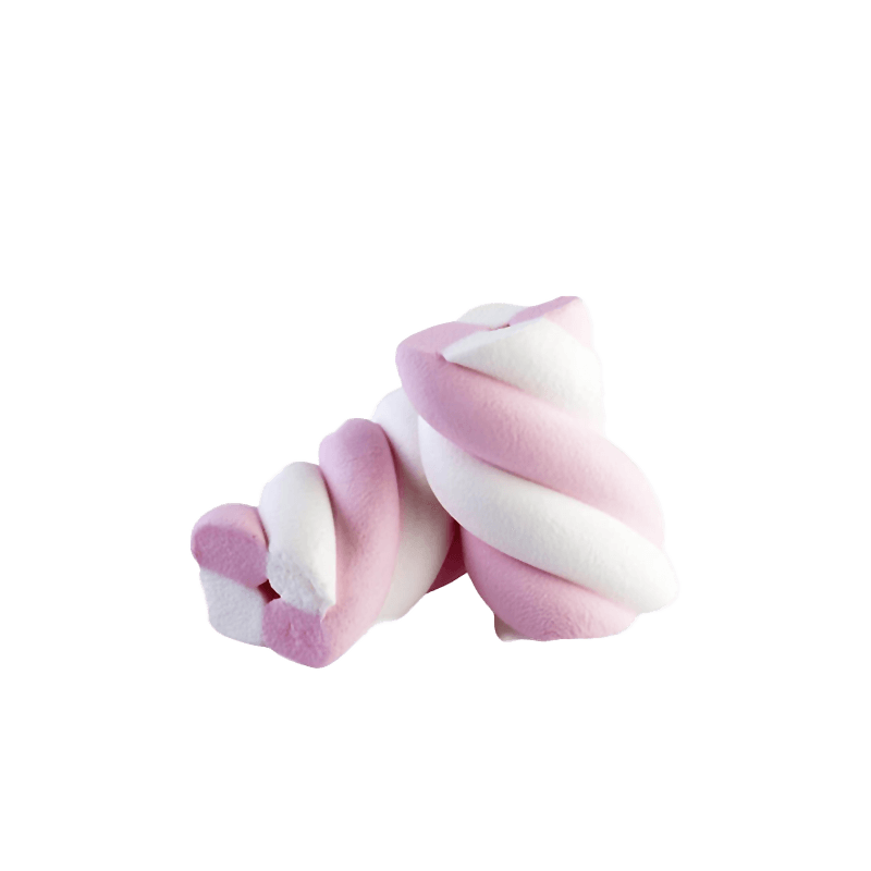 Marshmallow Bulgari Agostino - estruso treccia bianco e rosa