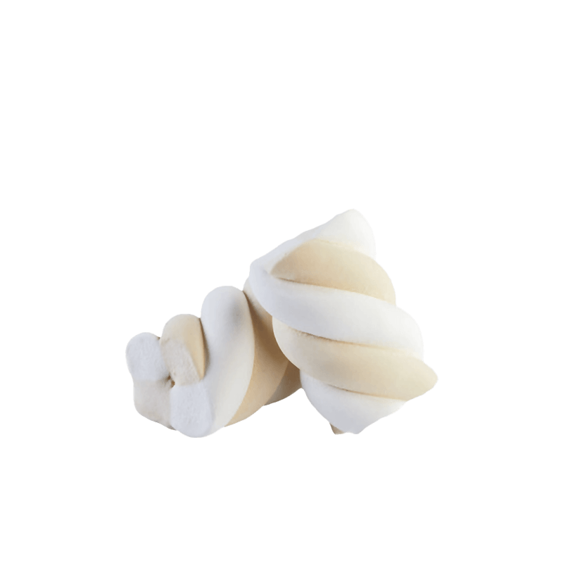Marshmallow Bulgari Agostino - estruso treccia bianco e tortora