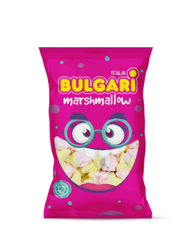 Marshmallow Bulgari Agostino - busta maxi con gelatini 3d rosa