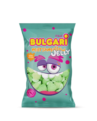 Marshmallow Bulgari Agostino - busta maxi con mele 3d ripiene di jelly