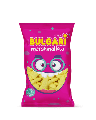 Marshmallow Bulgari Agostino - busta maxi con mini banane 3D