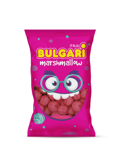 Marshmallow Bulgari Agostino - busta maxi con mezze palle 3D rosso