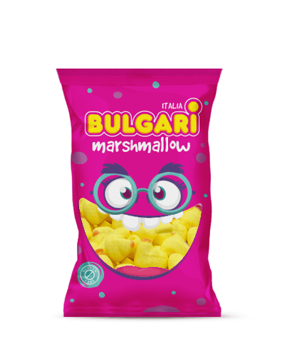 Marshmallow Bulgari Agostino - busta maxi con pulcini gialli 3d