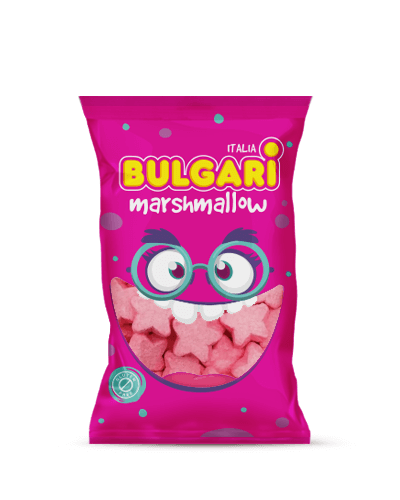 Marshmallow Bulgari Agostino - busta maxi con stelle 3d rosa