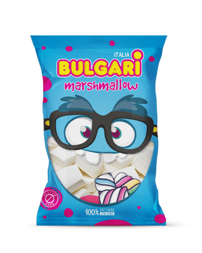 Marshmallow Bulgari Agostino - busta maxi con estruso quadrotto