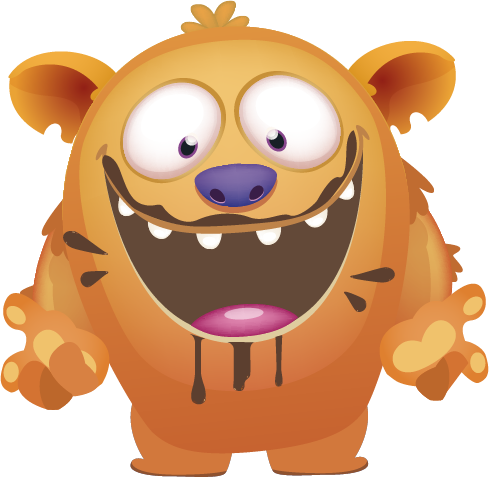 Marshmallow Bulgari Agostino - Mostro arancione sporco di cioccolato