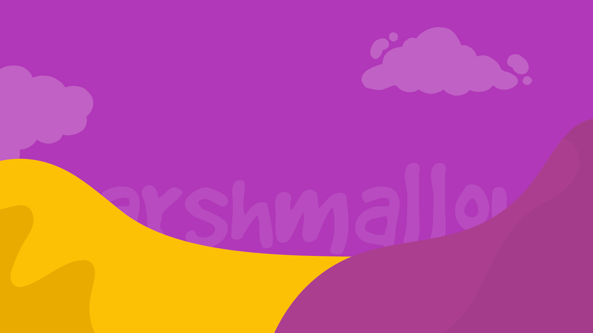 Grafica illustrata marshmallow