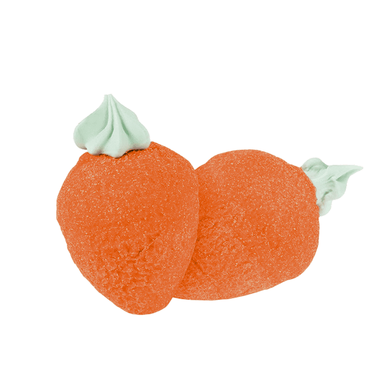 Marshmallow arancia con foglia - Bulgari Agostino