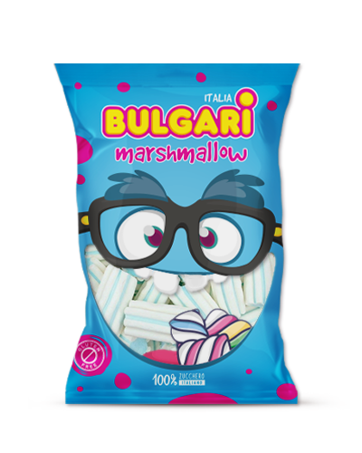 Marshmallow Bulgari Agostino - busta striato azzurro