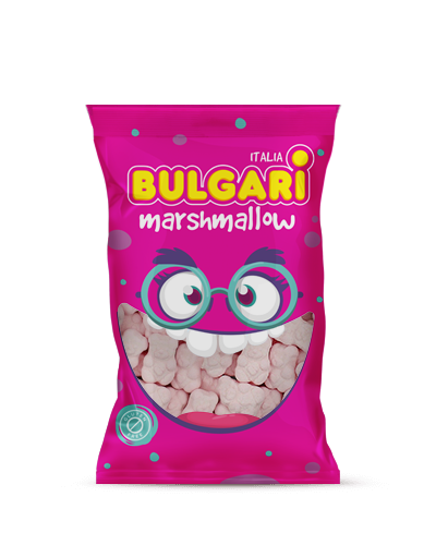 Marshmallow Bulgari Agostino - busta maxi con orsetti rosa
